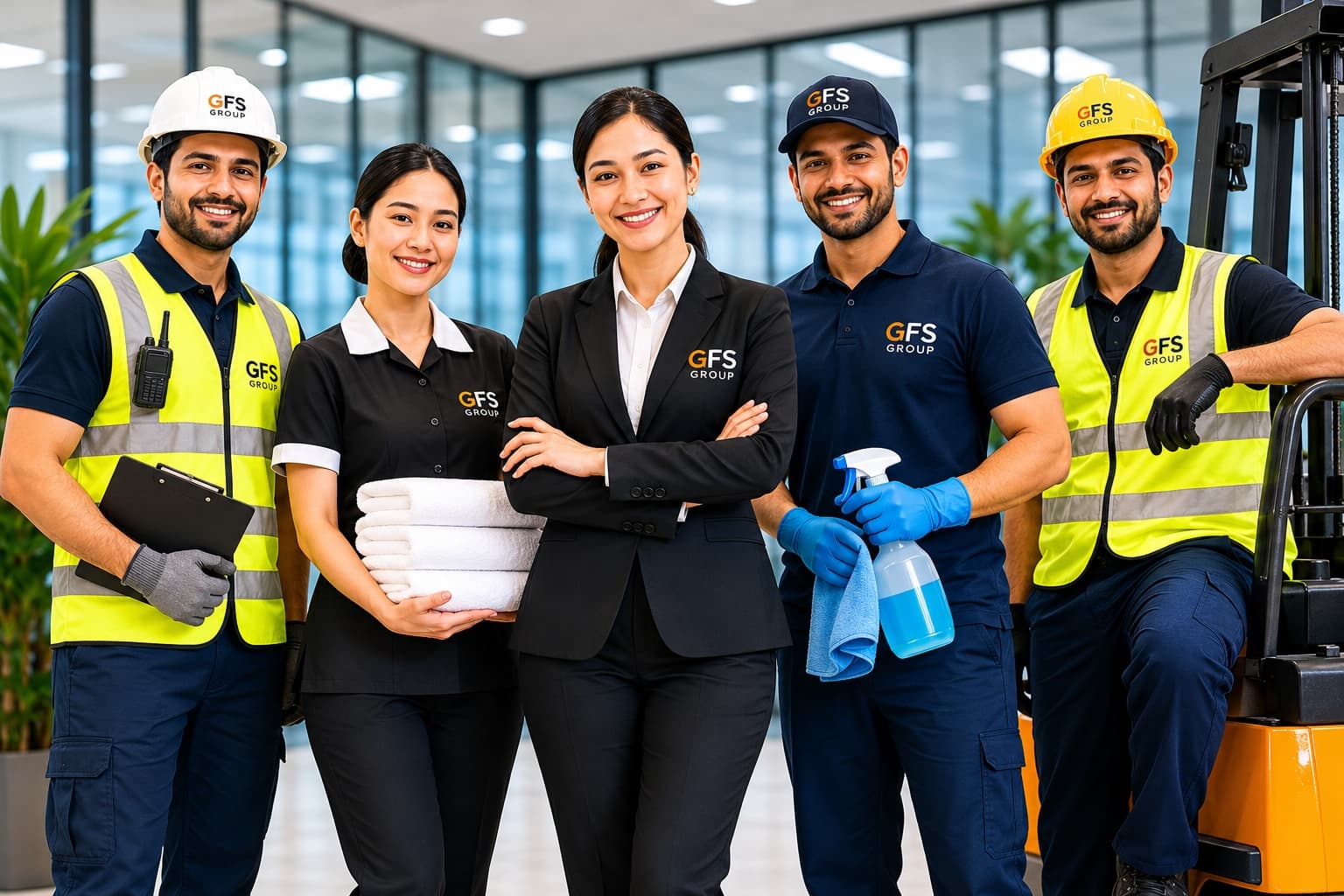 The GFS Group team — workforce, hospitality and cleaning specialists